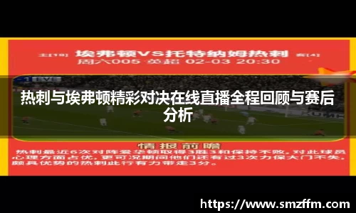 热刺与埃弗顿精彩对决在线直播全程回顾与赛后分析
